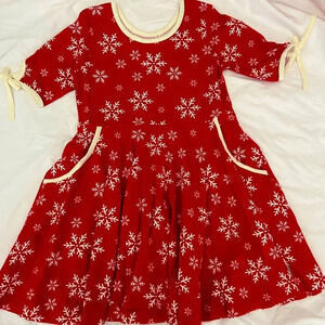 Eleanor Rose snowflake dress size 7-8, new in bag